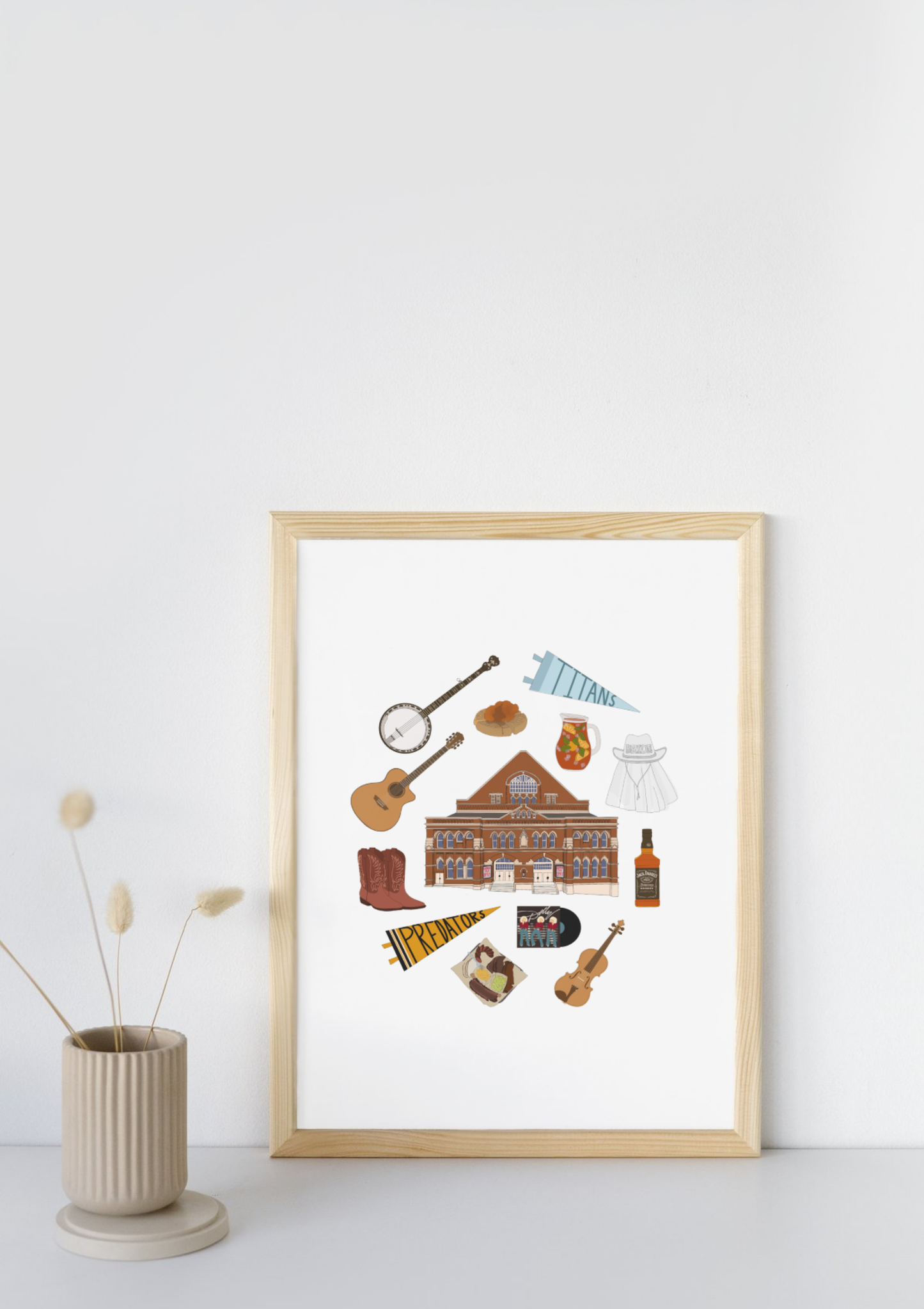 Nashville City Print