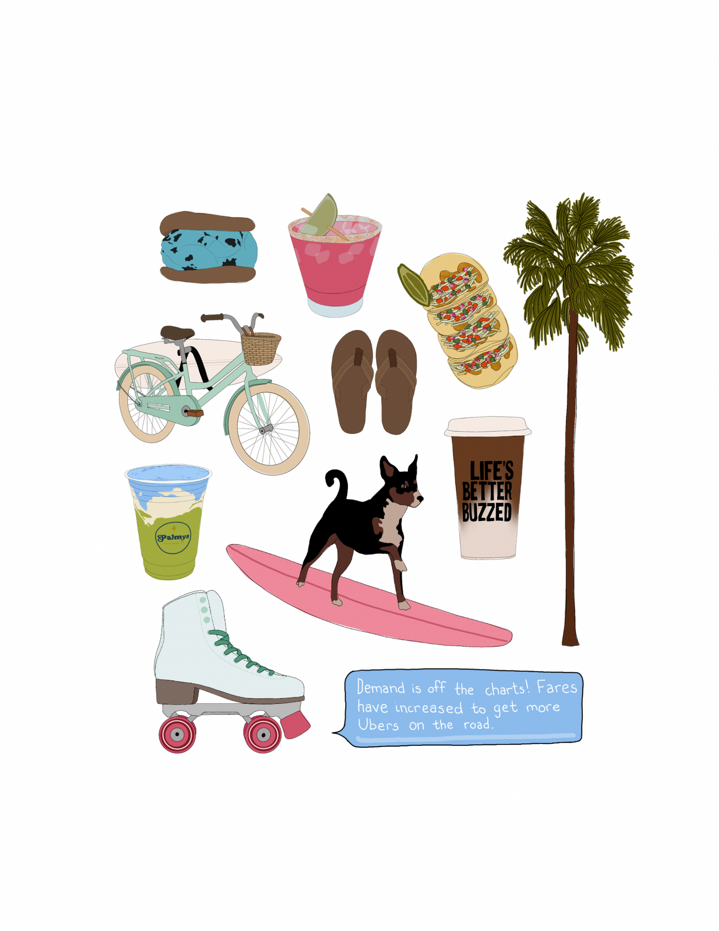 San Diego - Pacific Beach Local Print