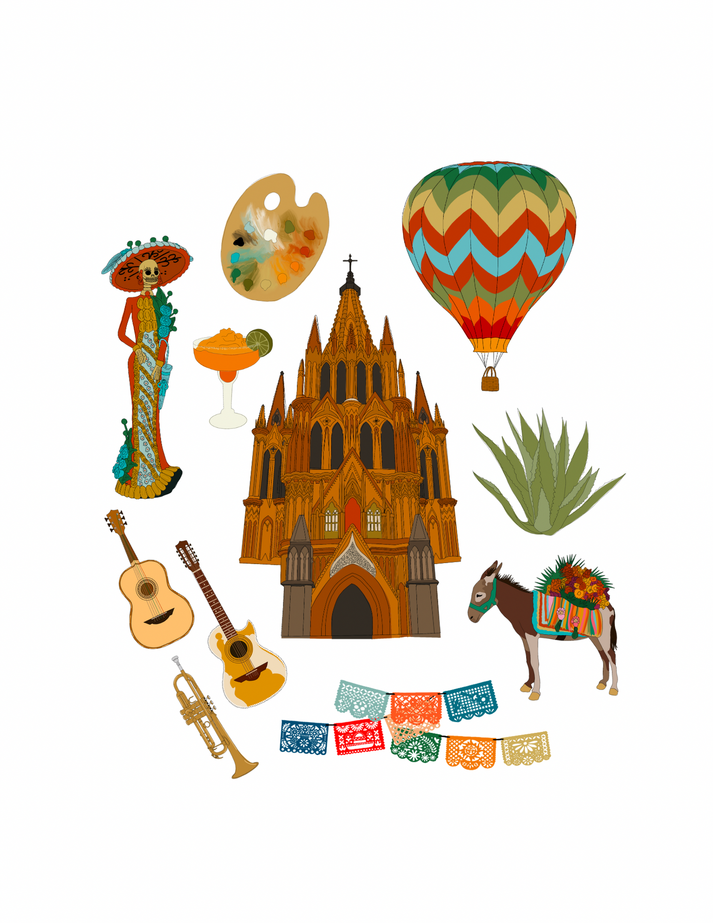 San Miguel de Allende Passport Print