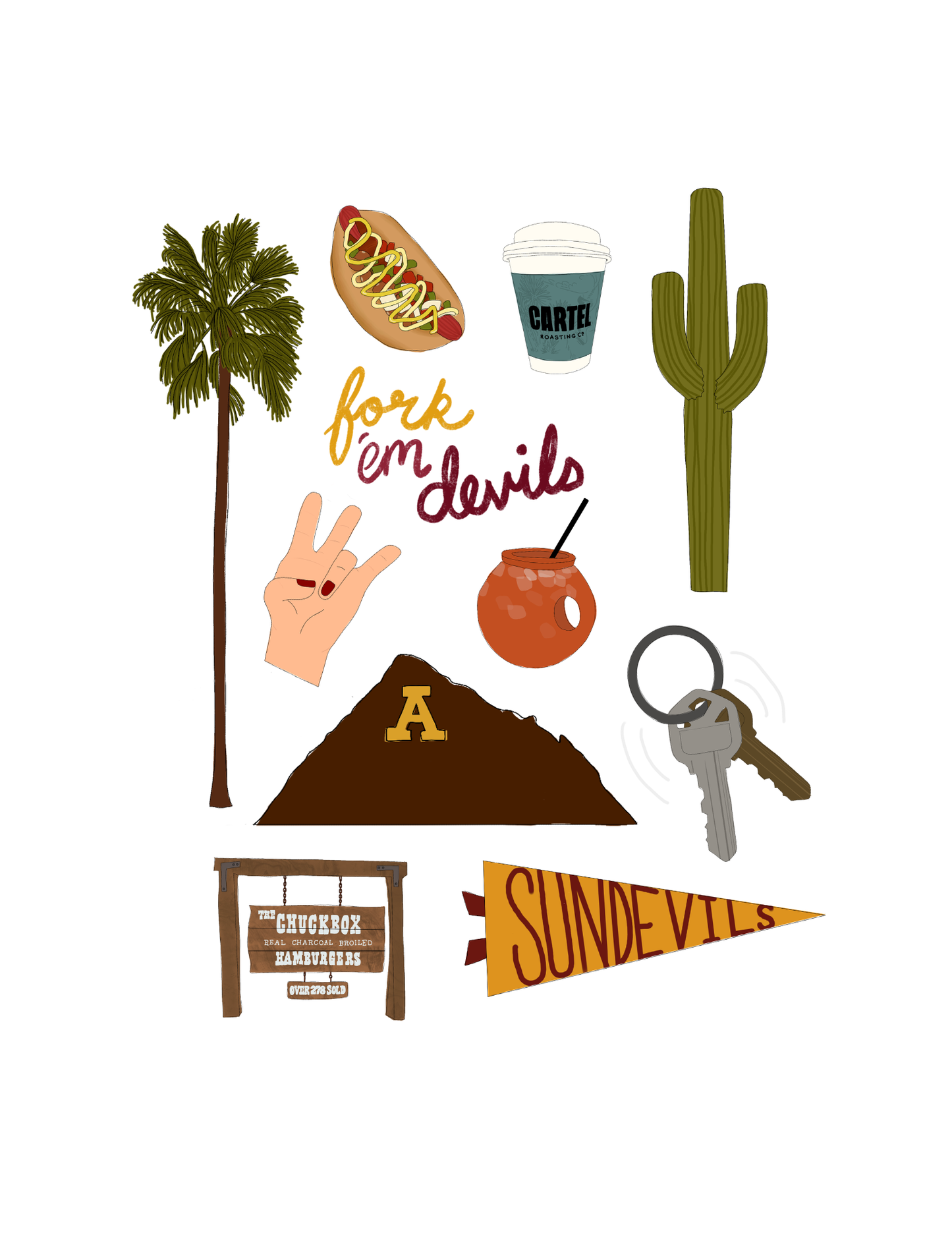 Tempe, Arizona Campus Print