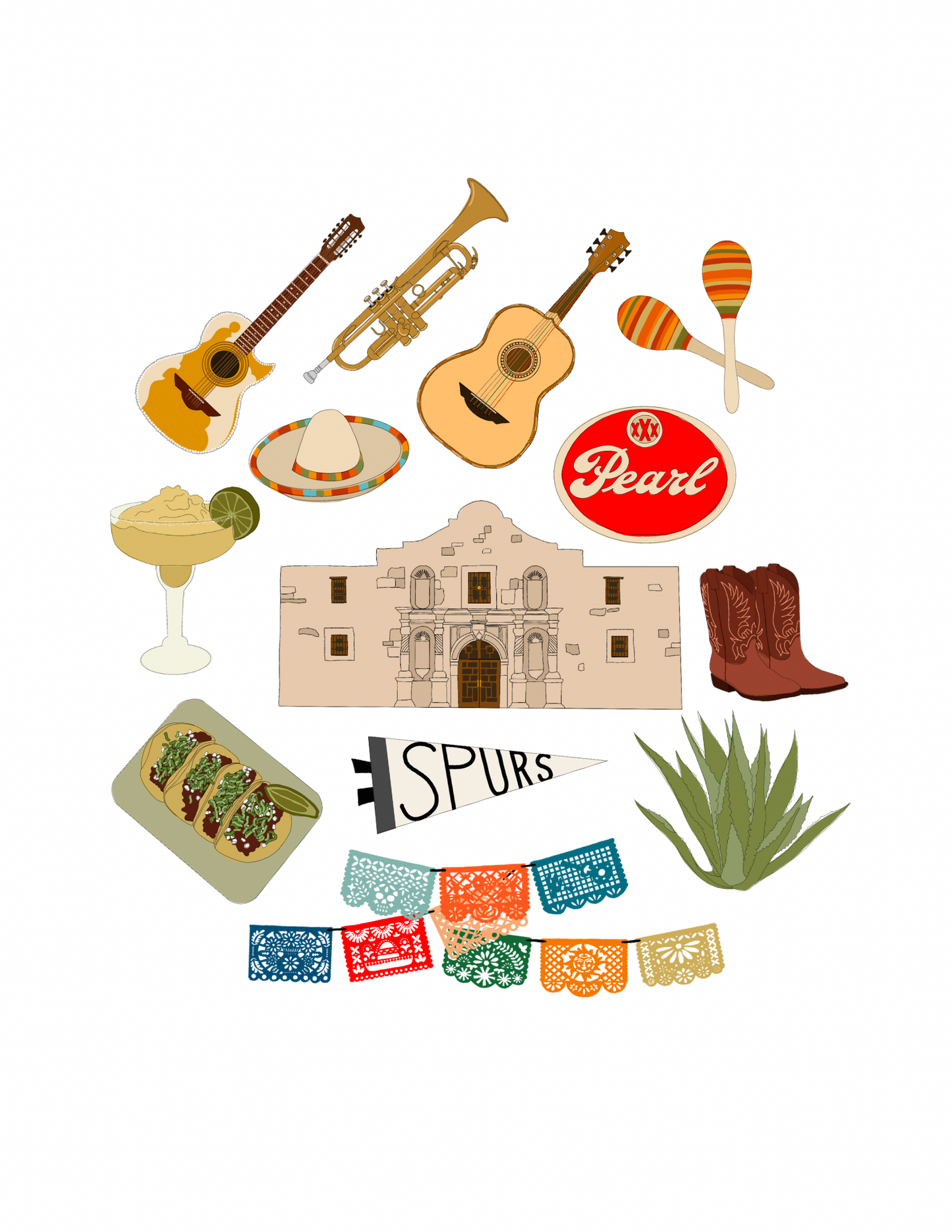 San Antonio City Print