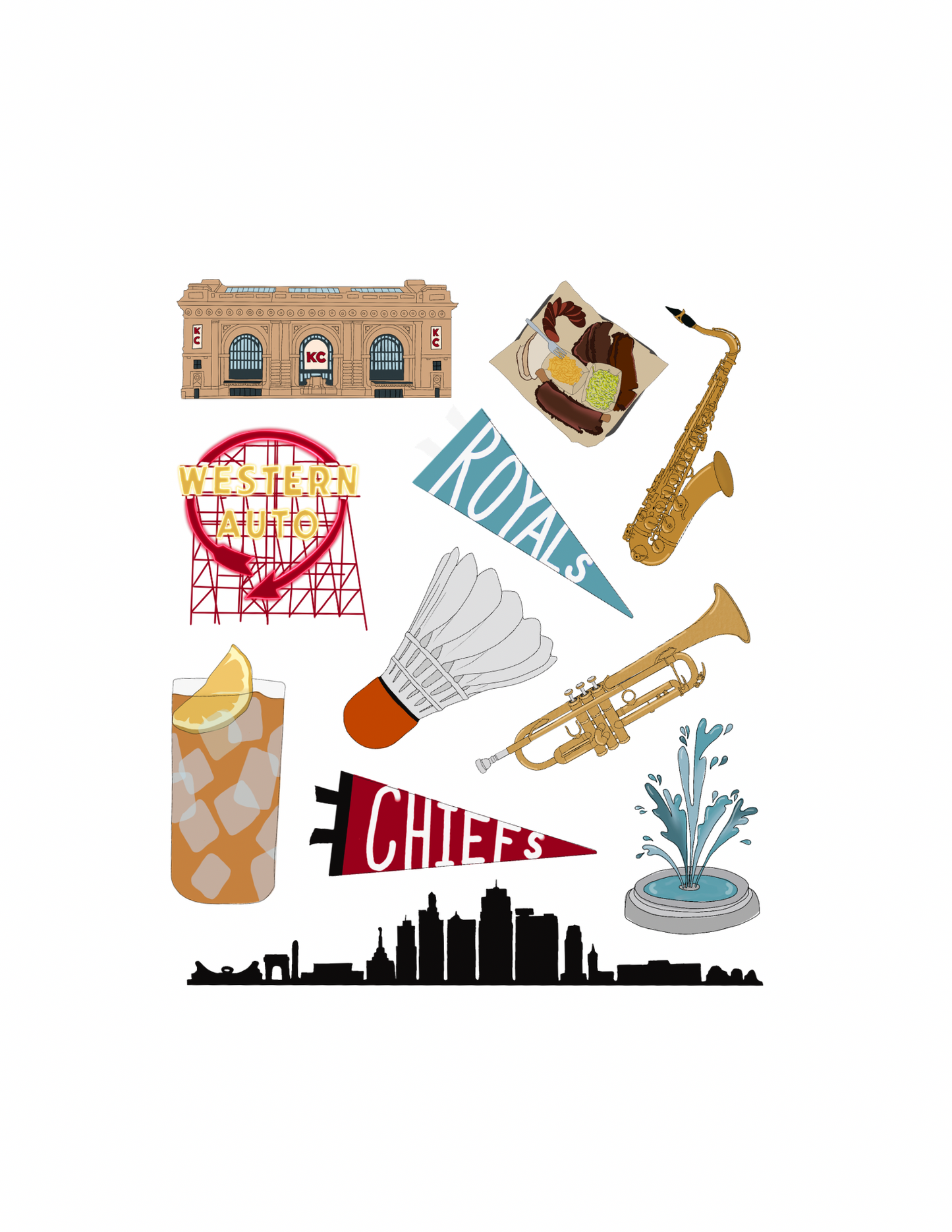 Kansas City City Print