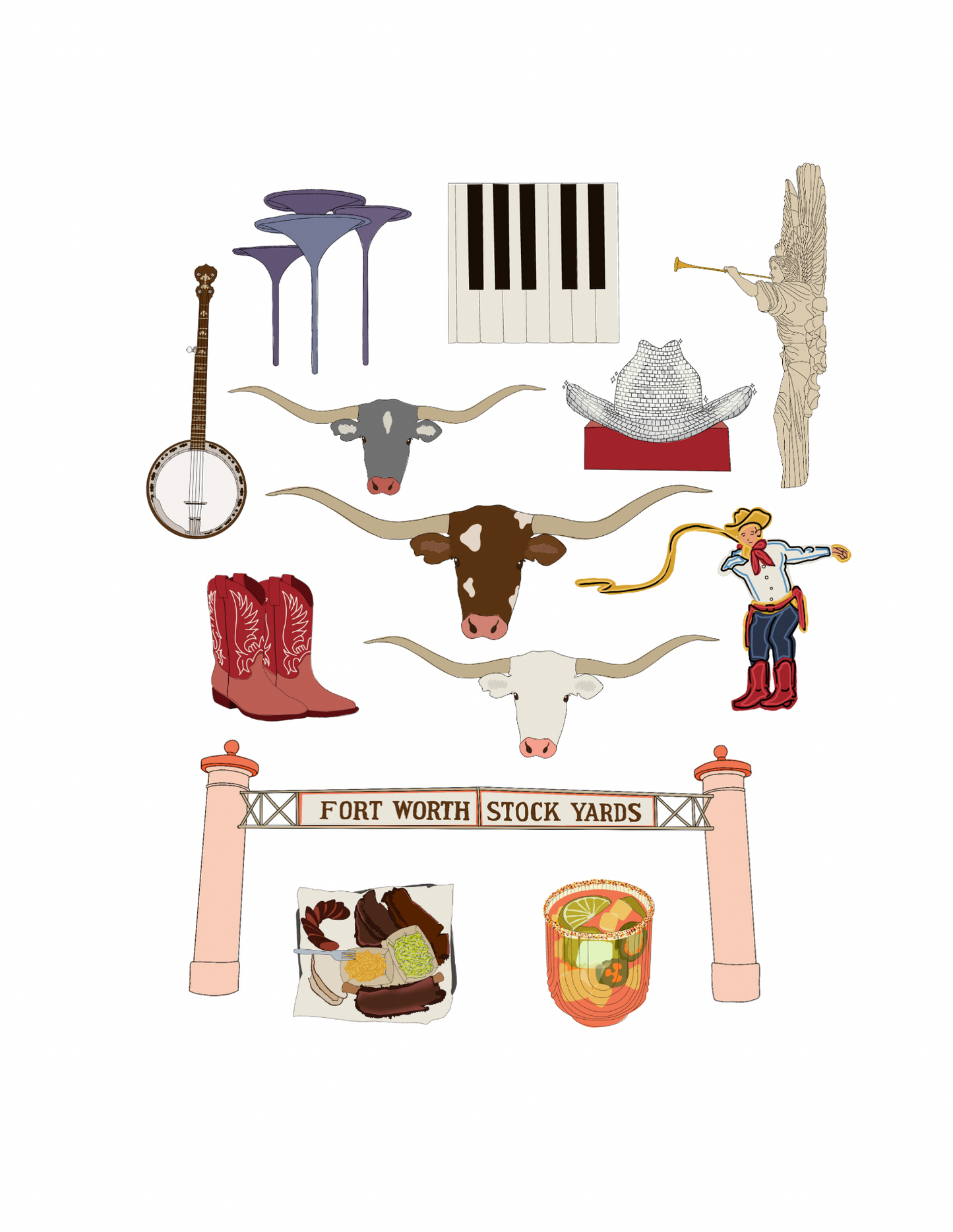 Fort Worth Print