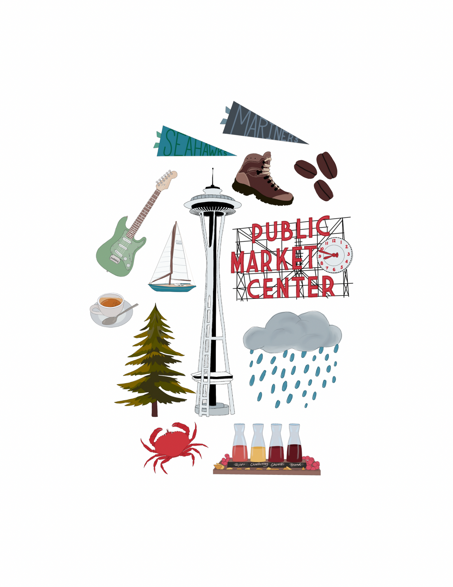 Seattle City Print
