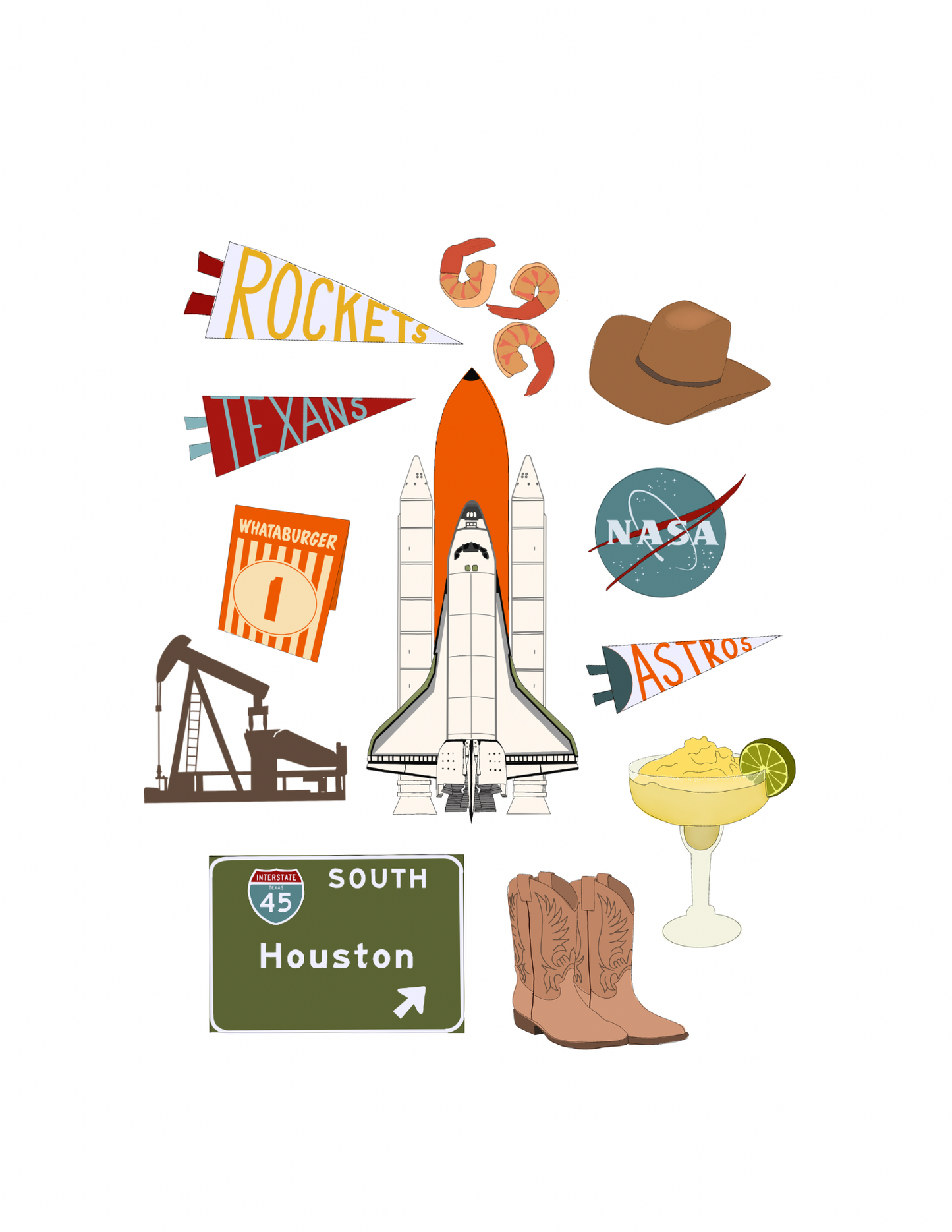 Houston City Print