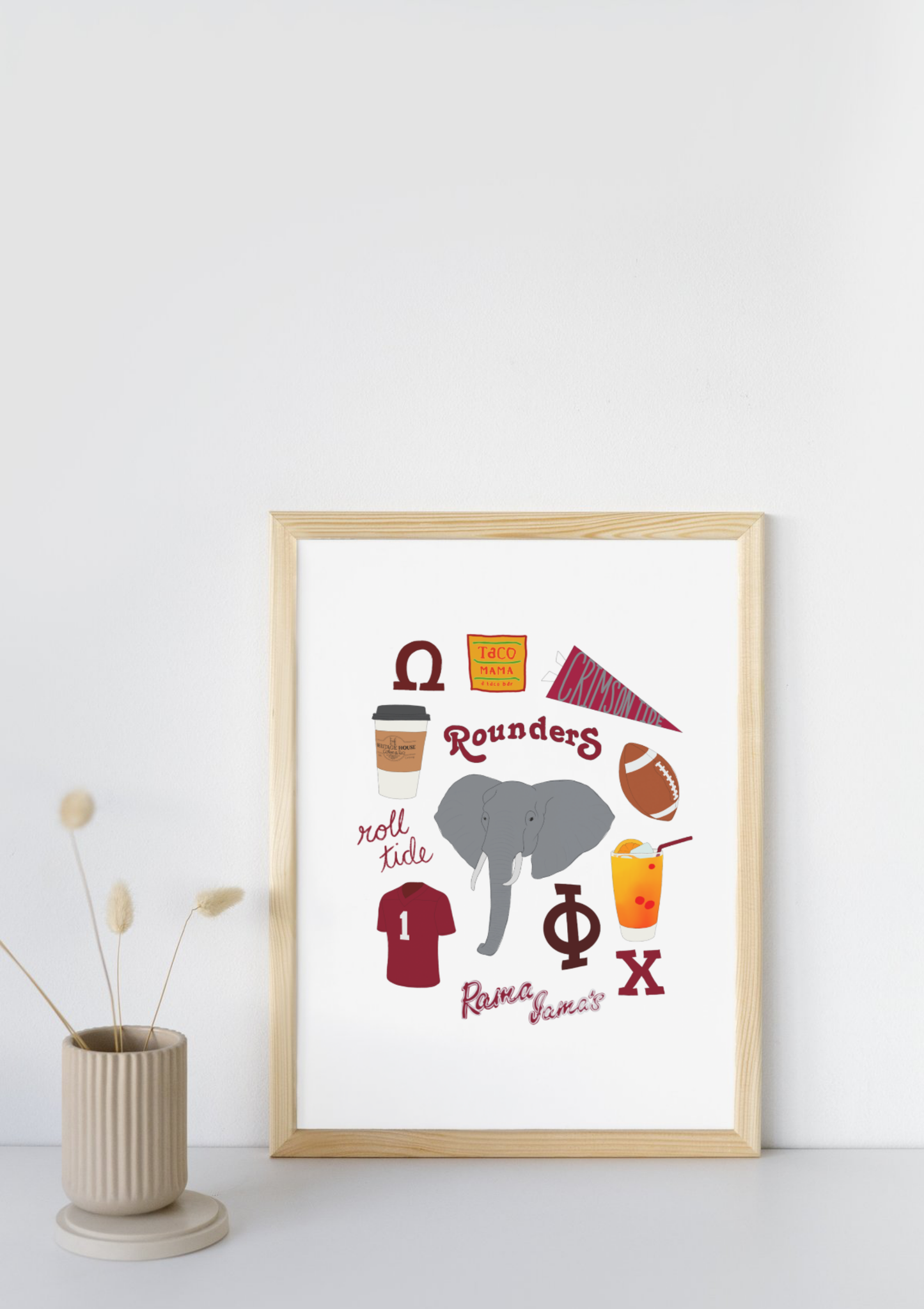 Tuscaloosa, Alabama University Print