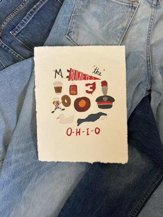 Columbus, Ohio Campus Print