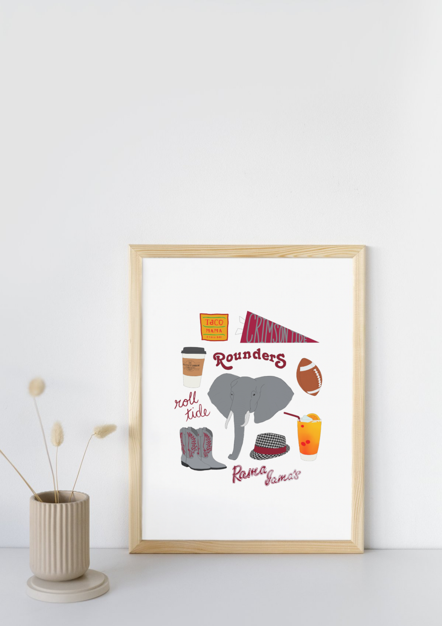 Tuscaloosa, Alabama University Print