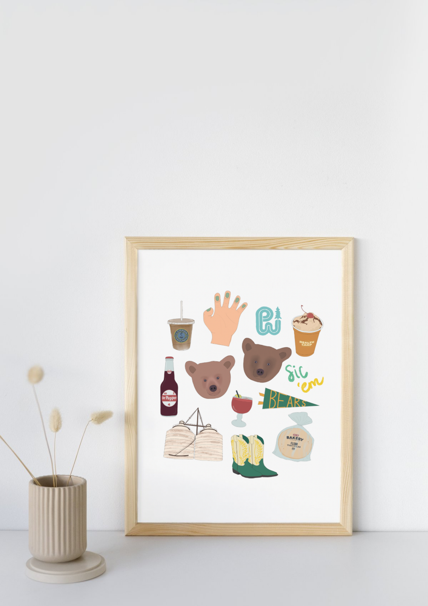 Waco, Texas University Print