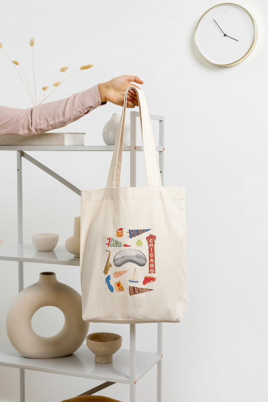 Chicago City Icon Tote Bag