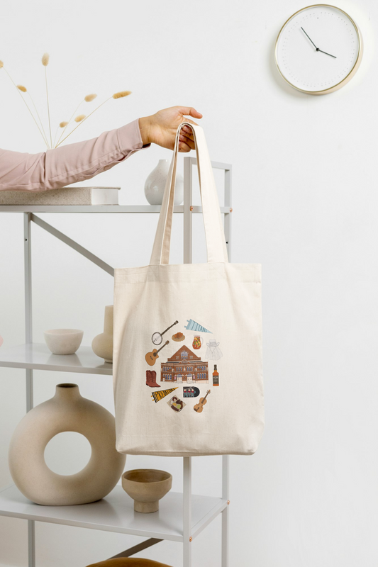Nashville City Icon Tote Bag