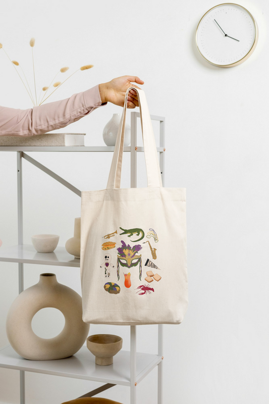 New Orleans City Icon Tote Bag
