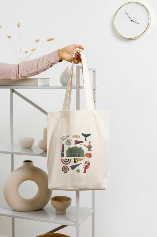 Boston City Icon Tote Bag
