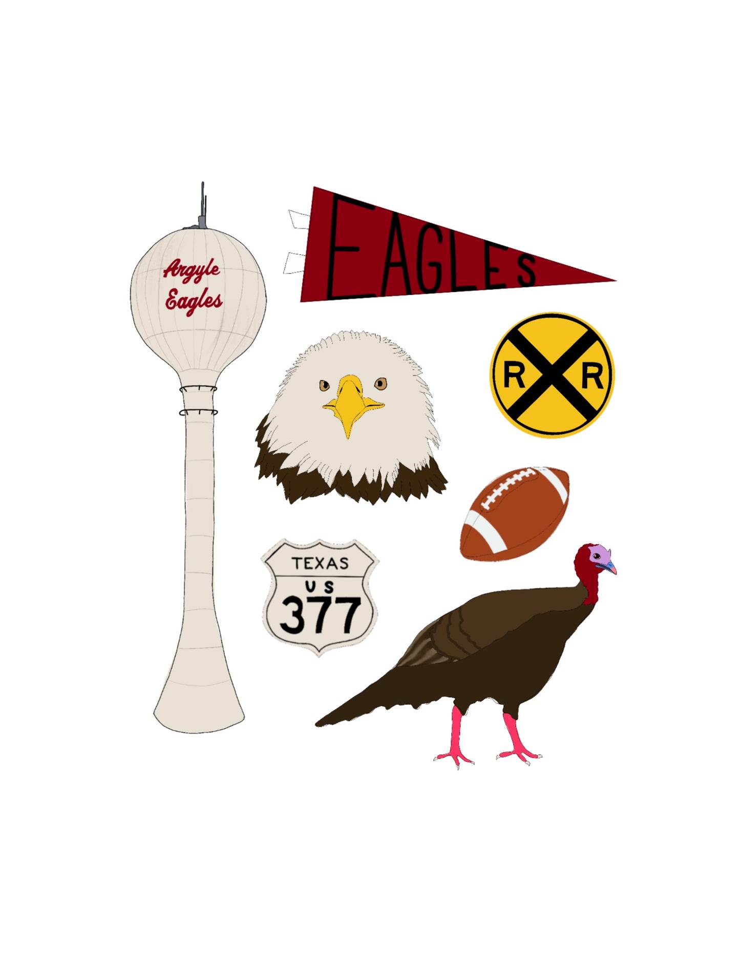 Argyle, Texas Hometown Print