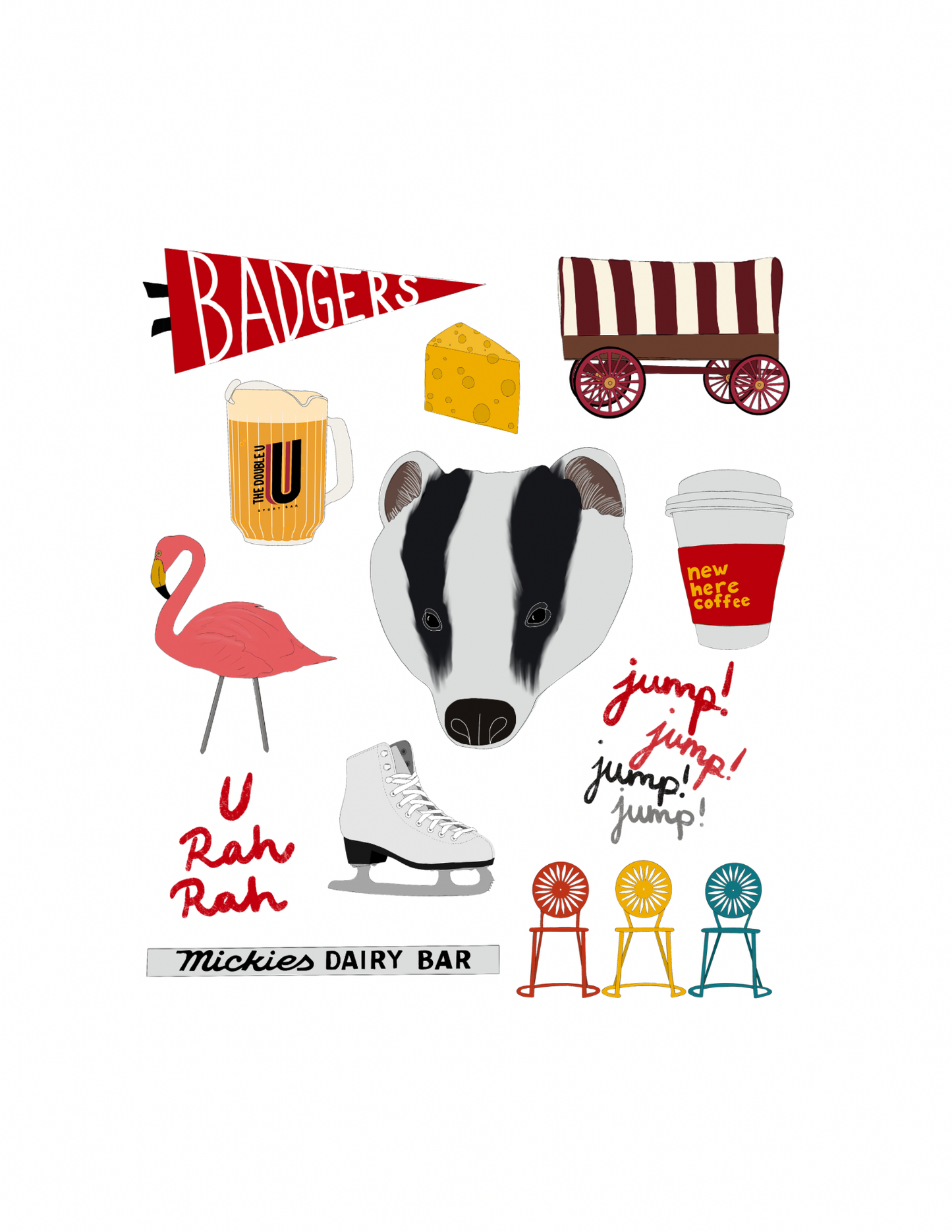 Madison, Wisconsin Campus Print