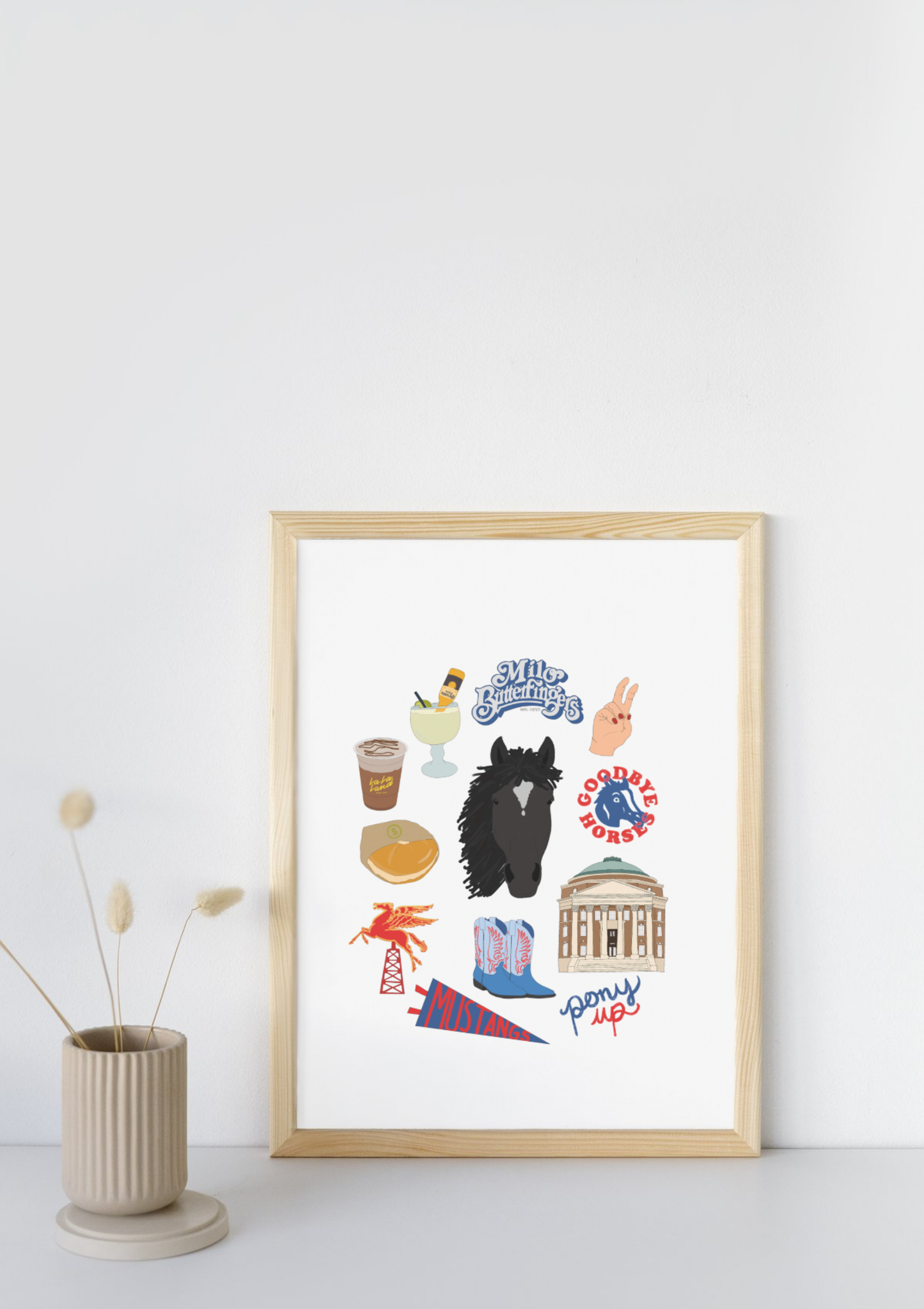 Dallas, Texas University Print