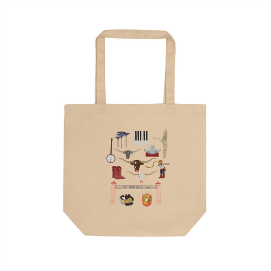 Fort Worth City Icon Tote Bag