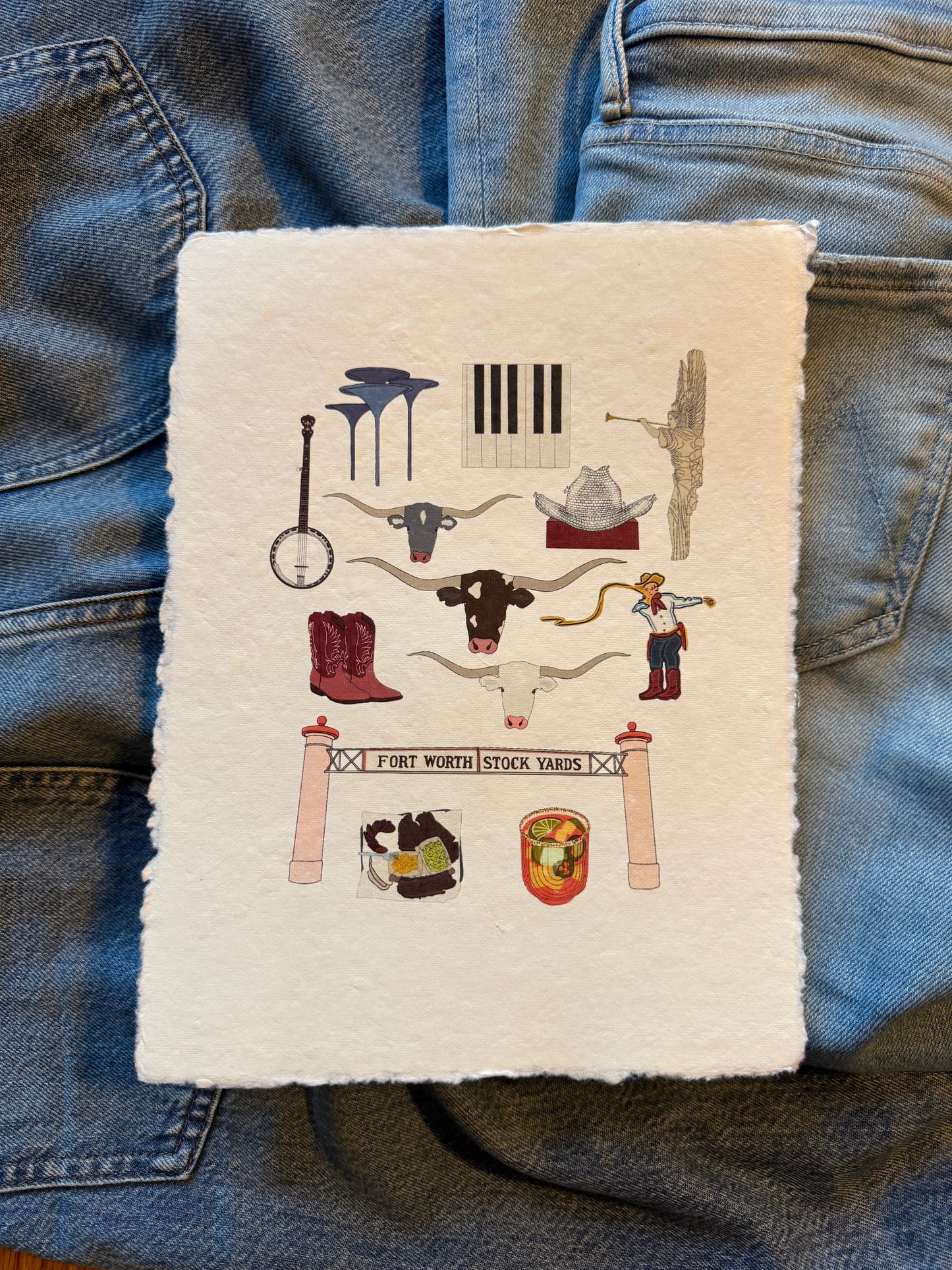 Fort Worth City Print