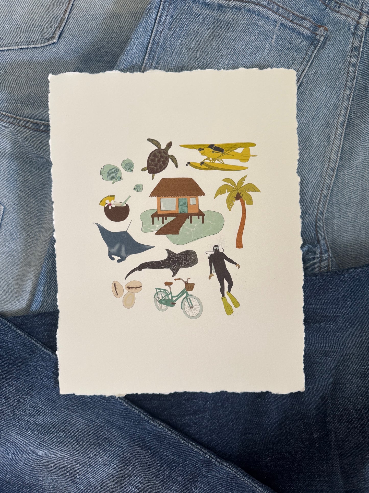 Maldives Passport Print