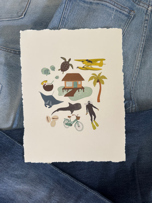 Maldives Passport Print