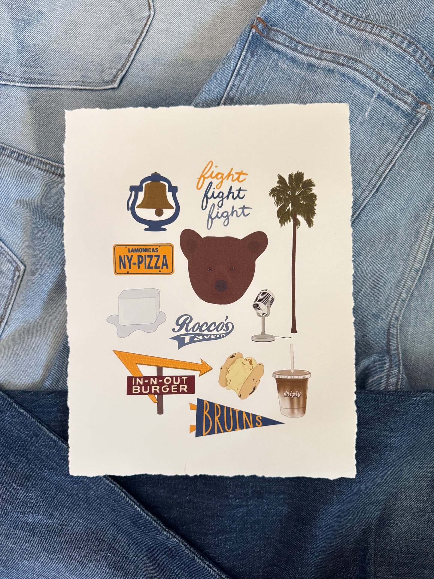Los Angeles, California Campus Print