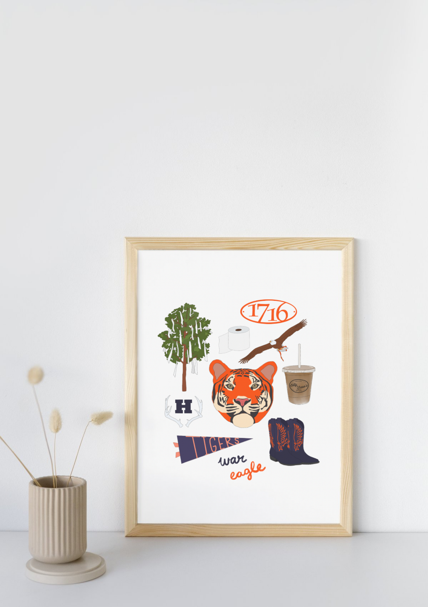 Auburn, Alabama University Print