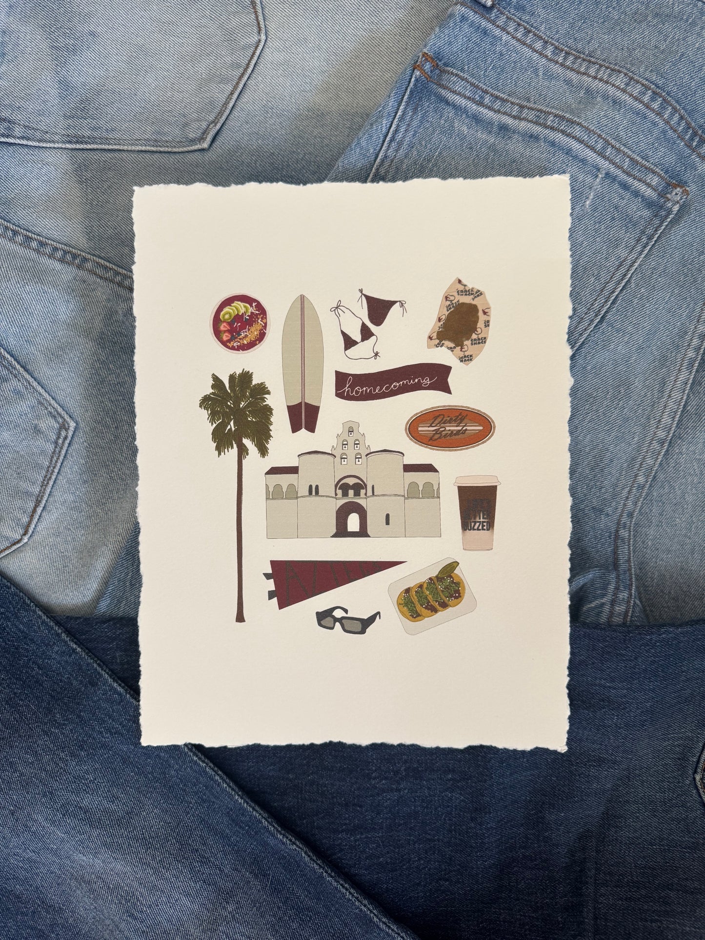 San Diego, California Campus Print