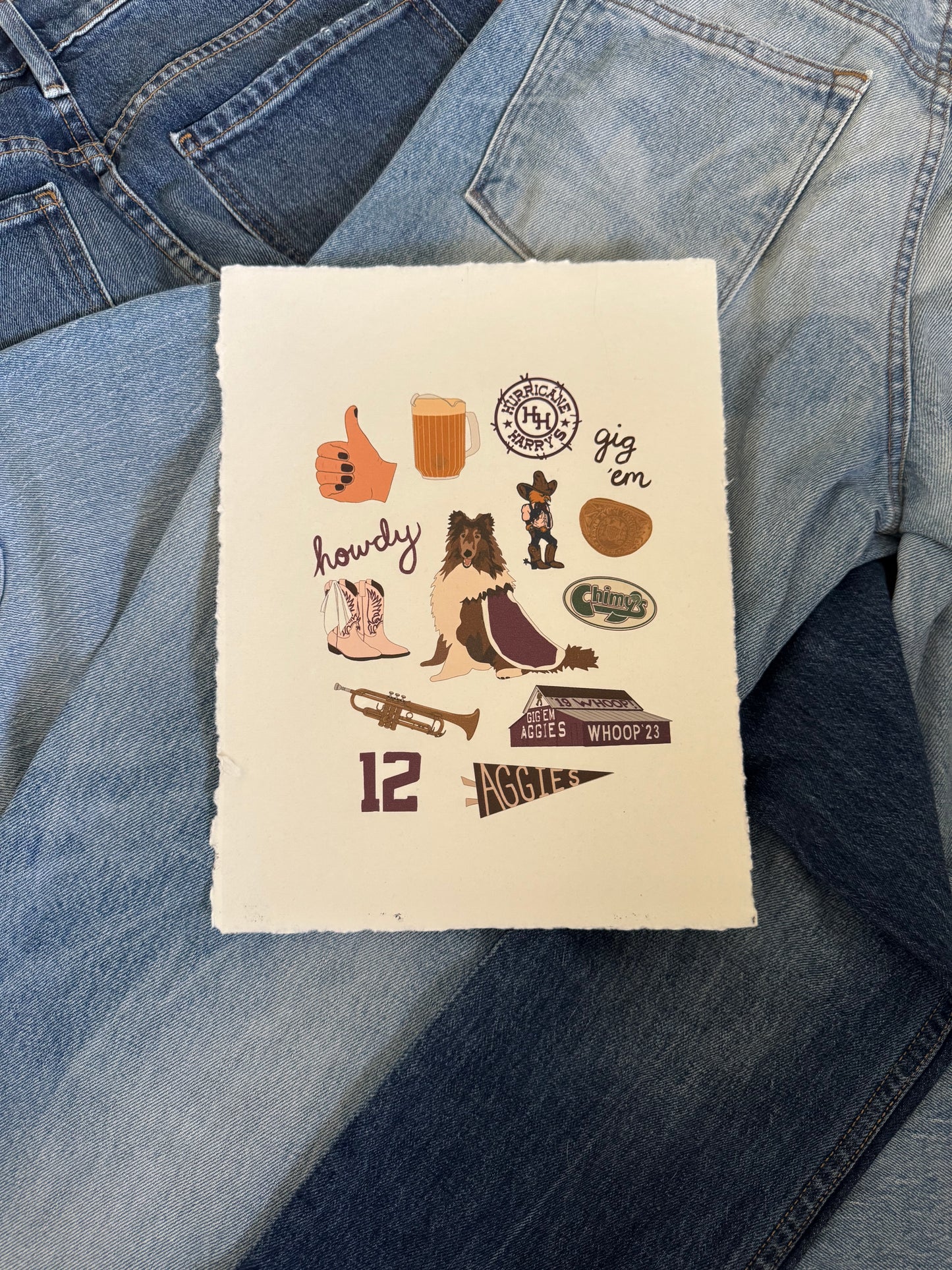 College Station, Texas University Print