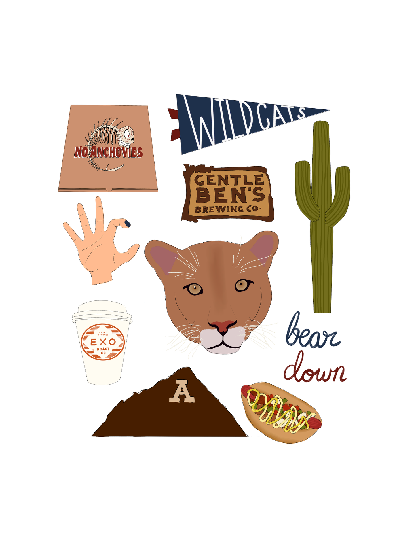 Tucson, Arizona Campus Print