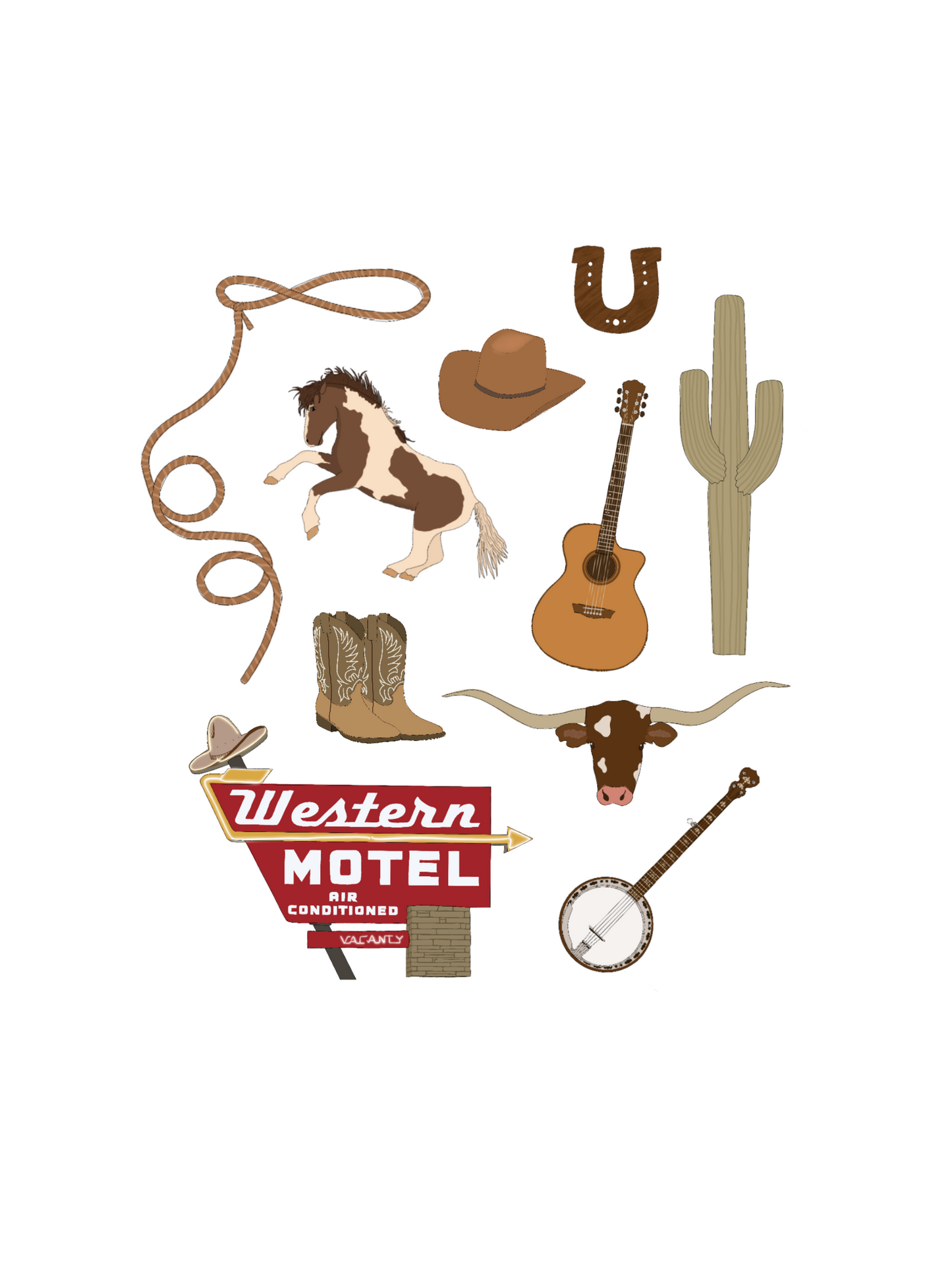 Wild West Region Print
