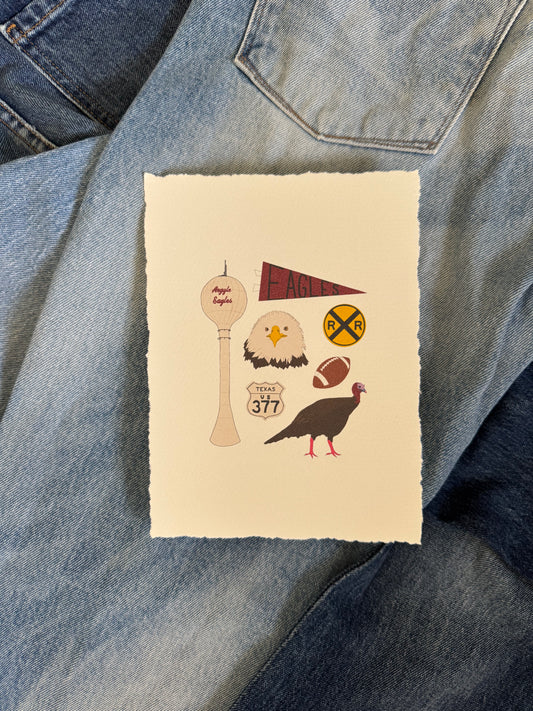 Argyle, Texas Hometown Print