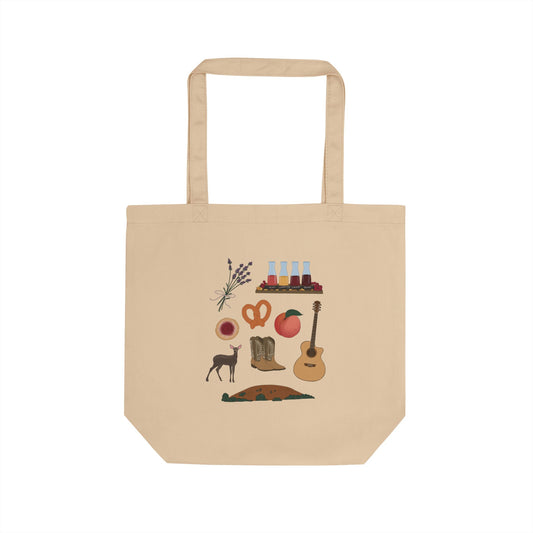 Fredericksburg City Icon Tote Bag