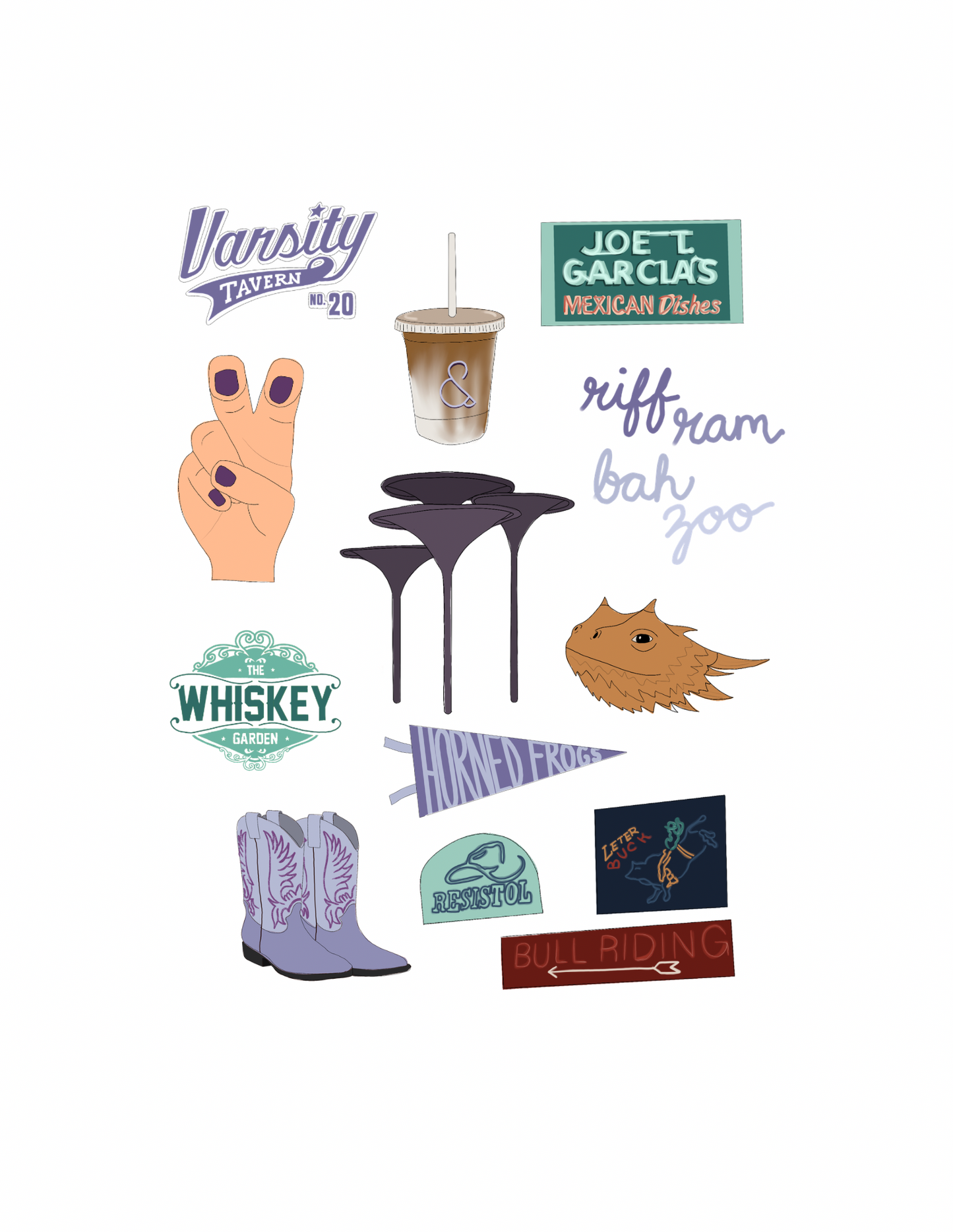 Fort Worth, Texas University Print