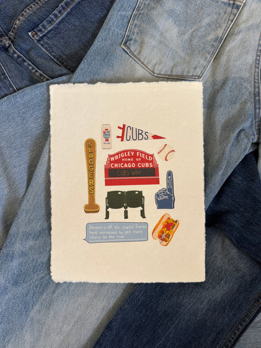Chicago - Wrigleyville Local Print