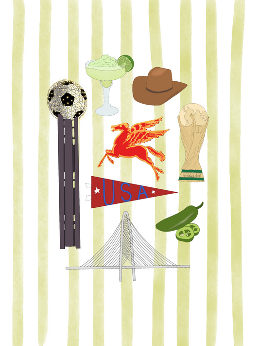 World Cup Dallas Limited Edition 6x8 Print