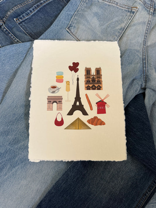 Paris Passport Print