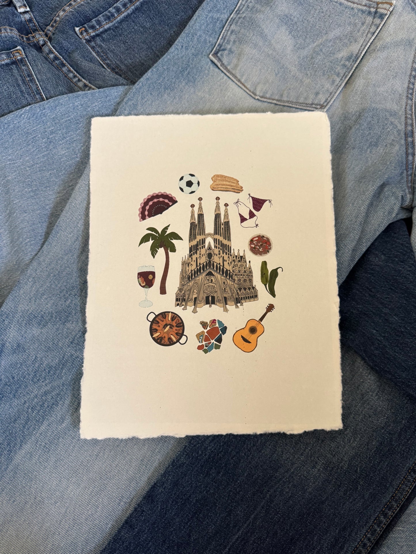 Barcelona Passport Print