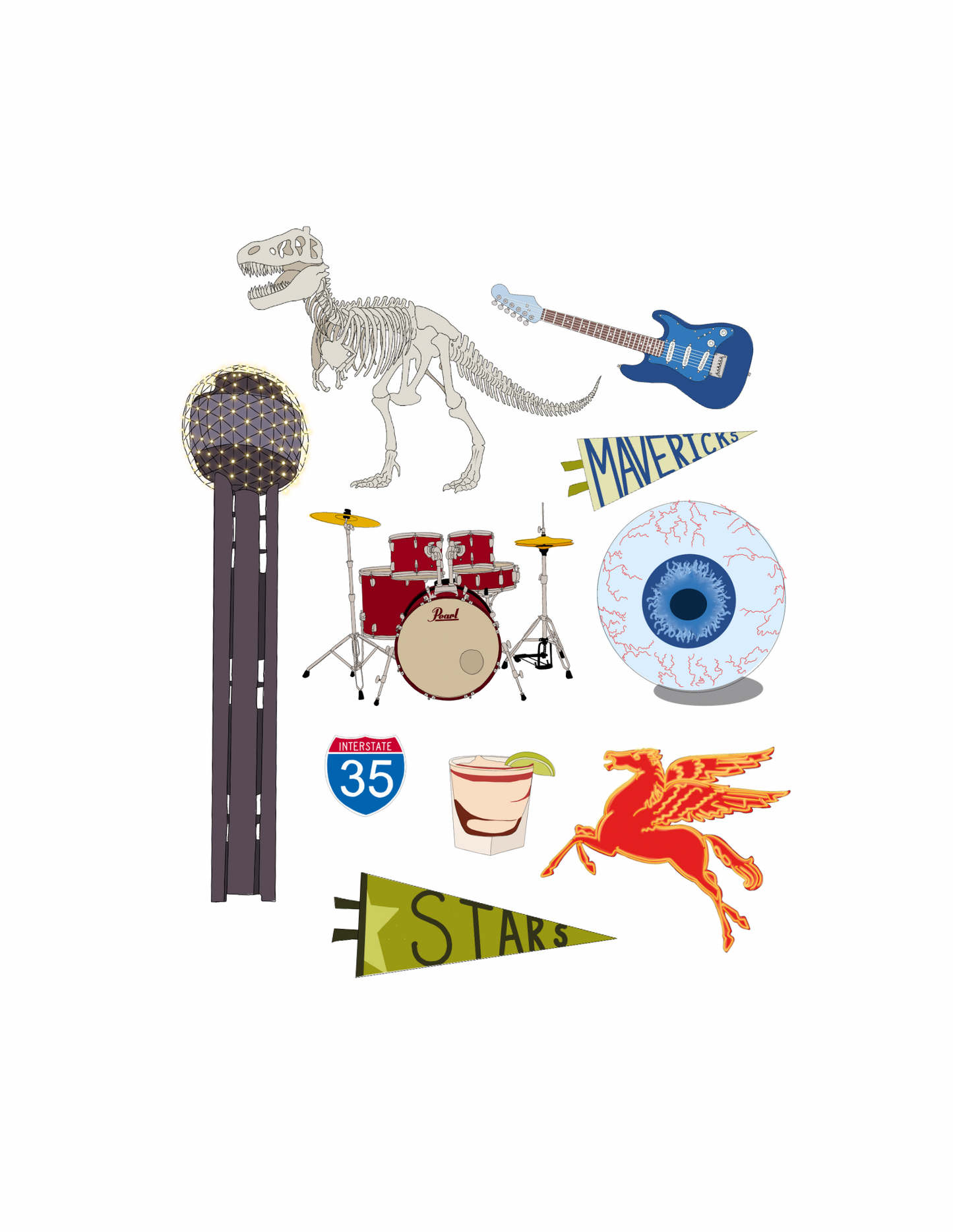 Dallas - Downtown Print