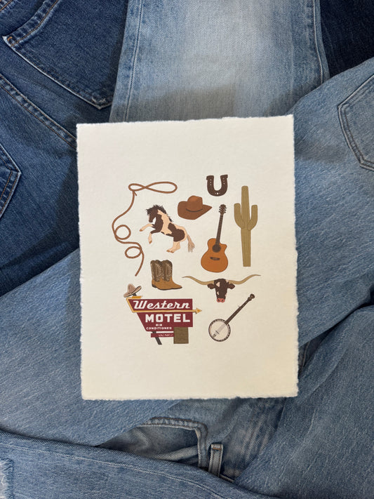 Wild West Region Print