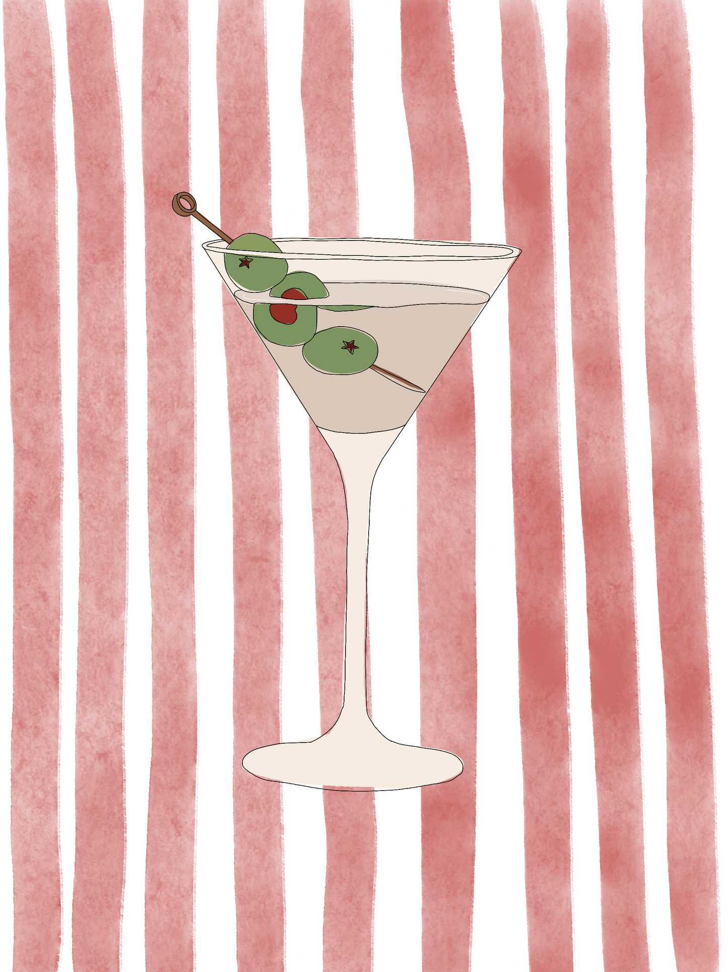 Martini 4x6 Print