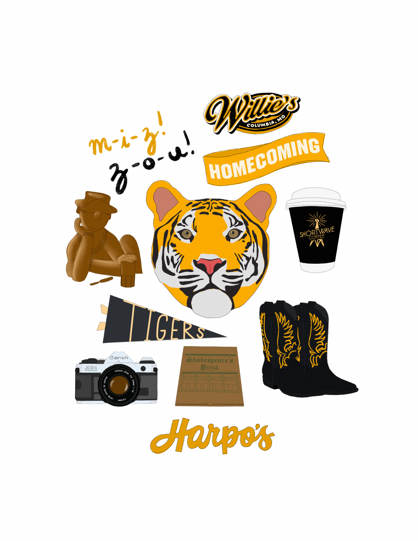 Columbia, Missouri University Print