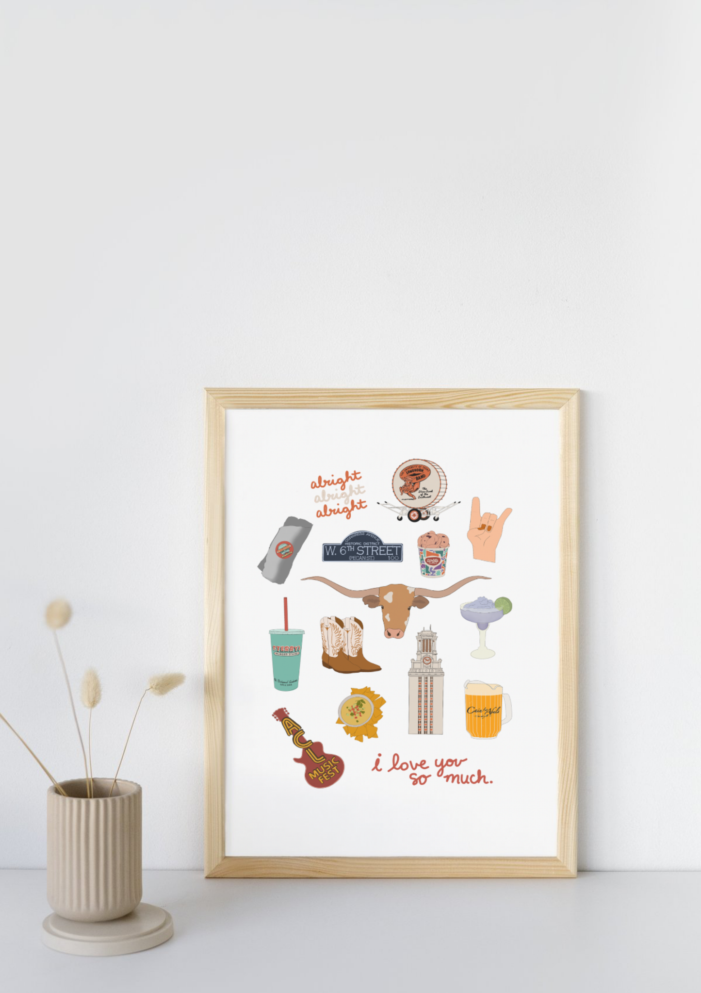 Austin, Texas University Print