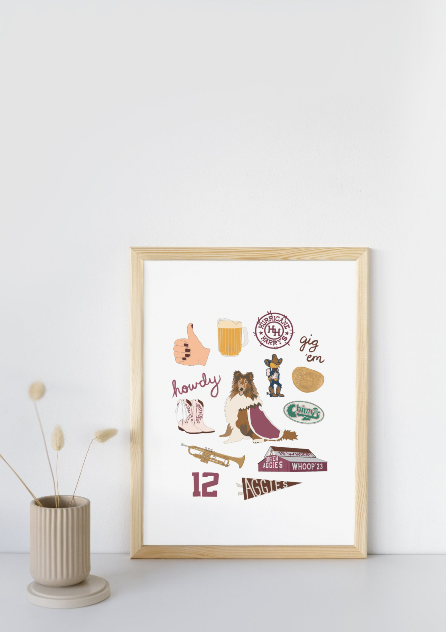 College Station, Texas University Print