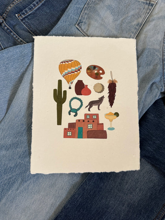 Santa Fe City Print
