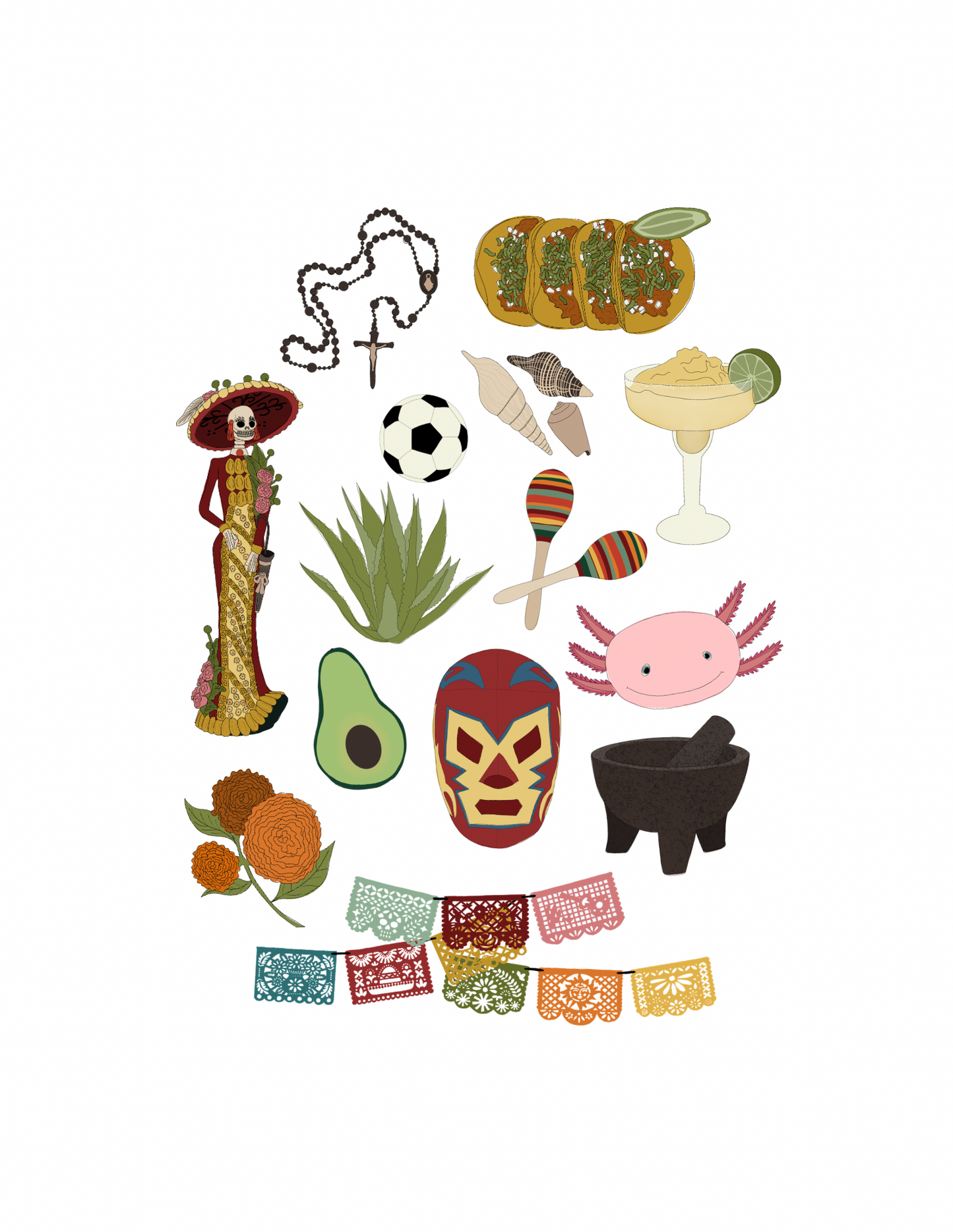 Mexico Passport Print