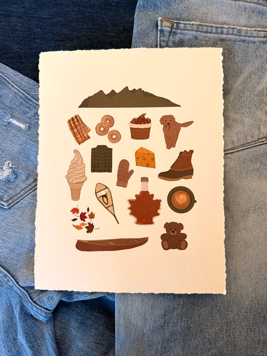 Vermont State Print