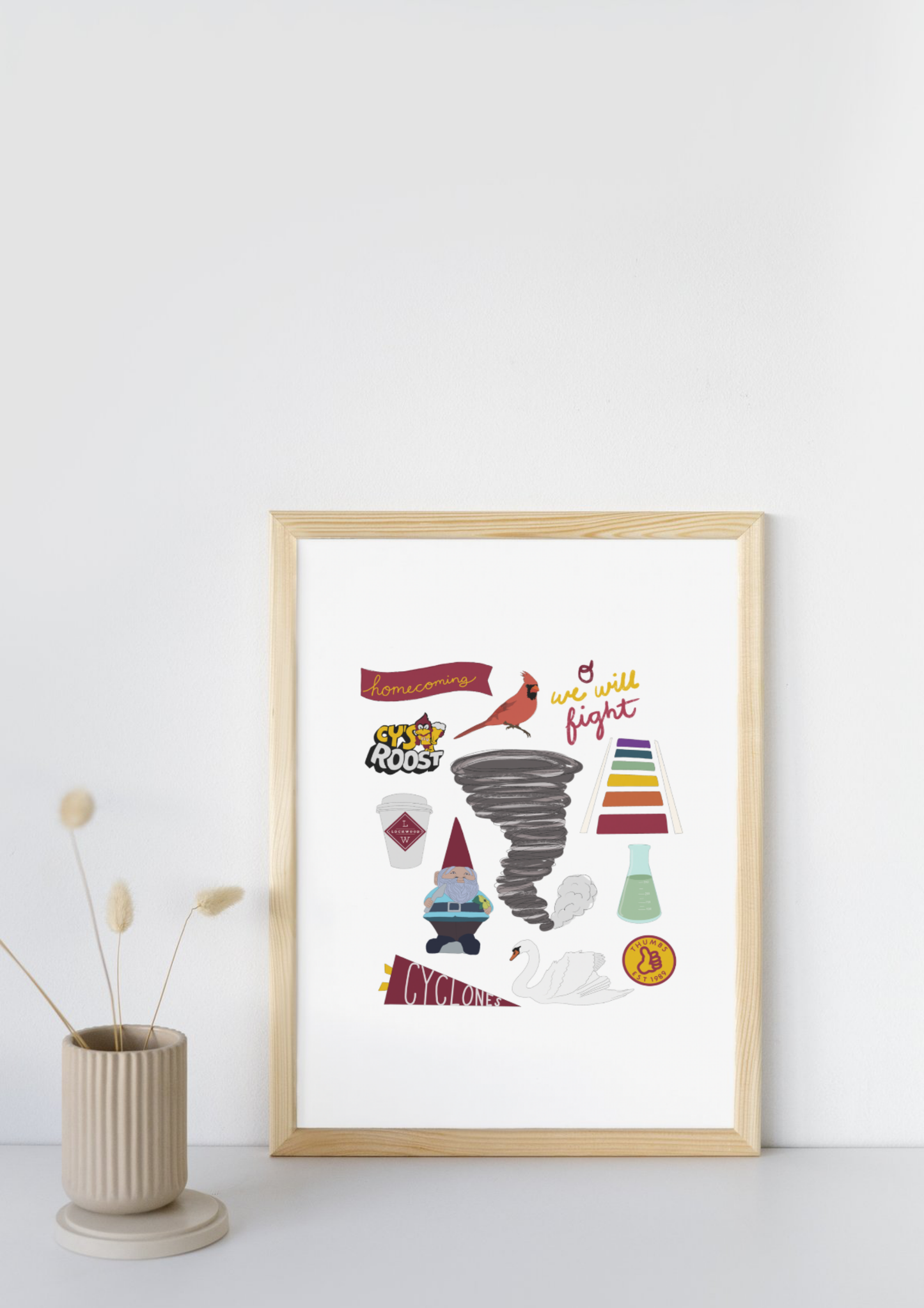 Ames, Iowa Campus Print