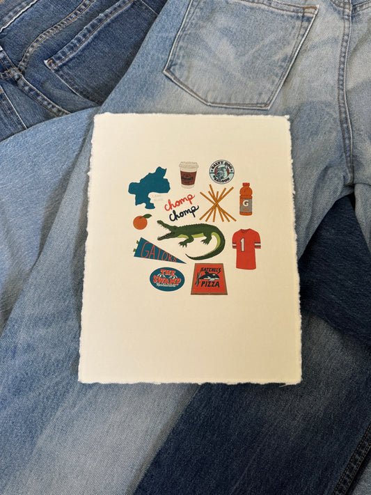 Gainesville, Florida University Print