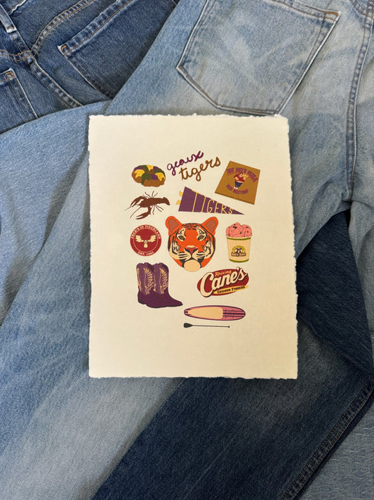 Baton Rouge, Louisiana University Print